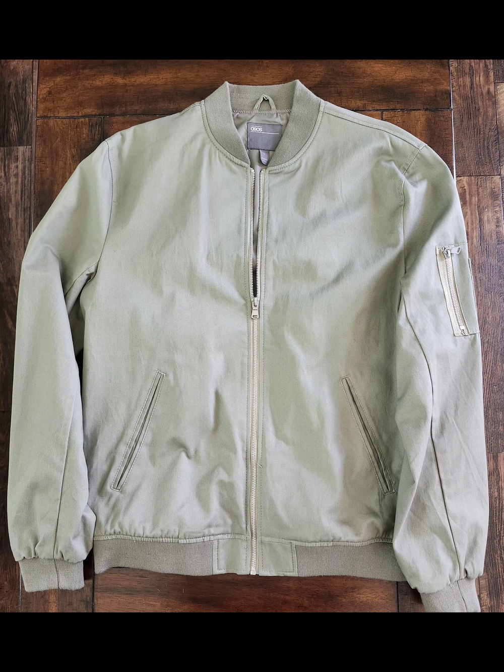 ASOS Light Sage Green Bomber Jacket